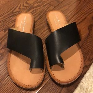Brand new Chinese laundry leather sandals